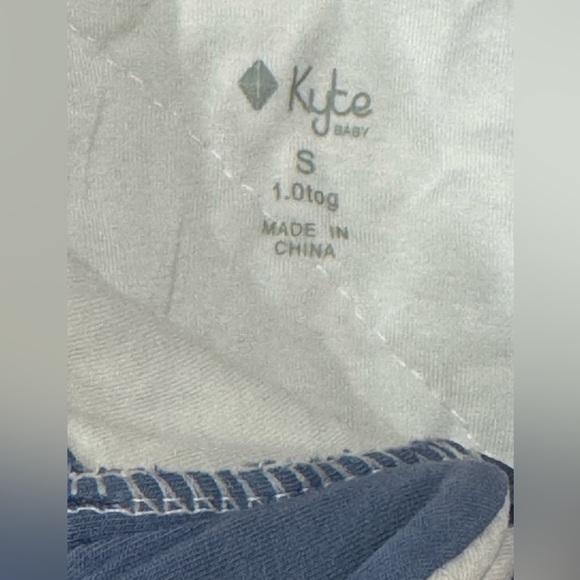 Kyte baby sleep sac bamboo 1.0 tog size small blue zipper - Picture 6 of 6